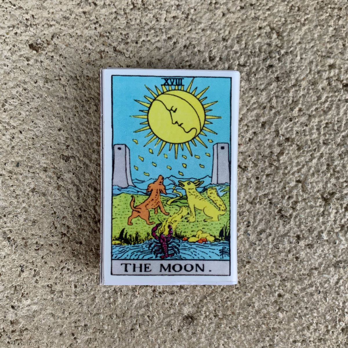 The Moon Tarot Matchbox – Major Arcana Matches, Witchy Candle Accessory, Mystical Gift