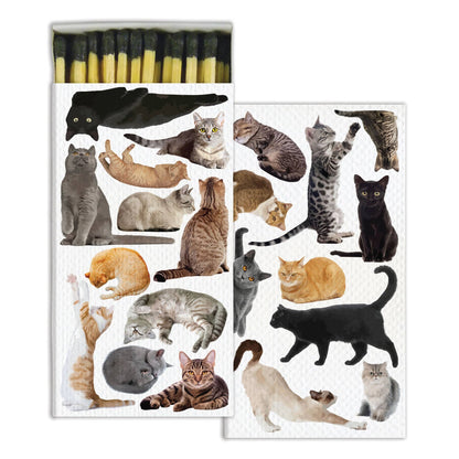 Cat Pack Matchbox – Decorative Safety Matches, Cat Lover Gift