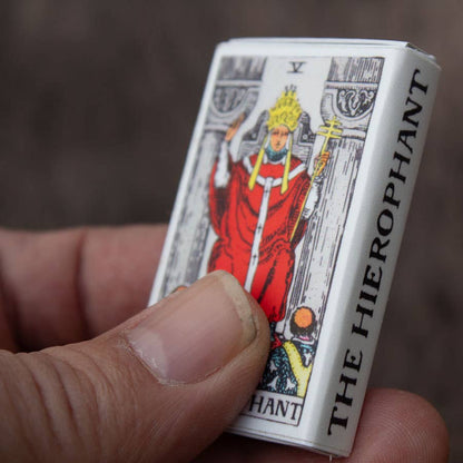 The Hierophant Tarot Matchbox – Major Arcana Matches, Spiritual Décor, Tarot Reader Gift