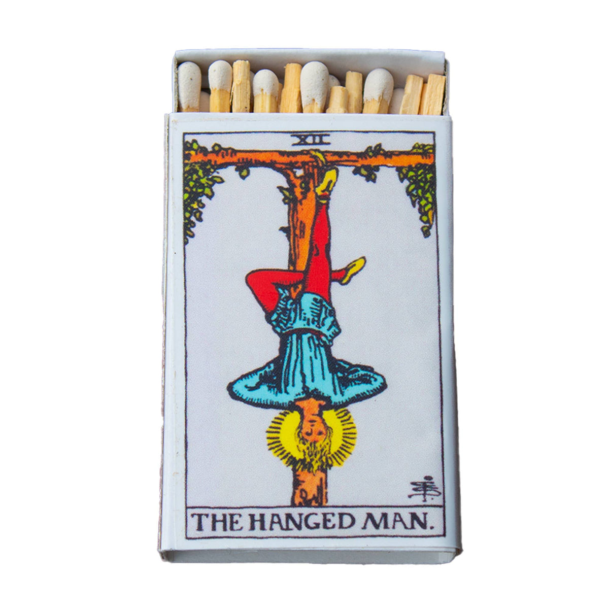The Hanged Man Tarot Matchbox – Major Arcana Matches, Mystical Candle Accessory, Witchy Gif