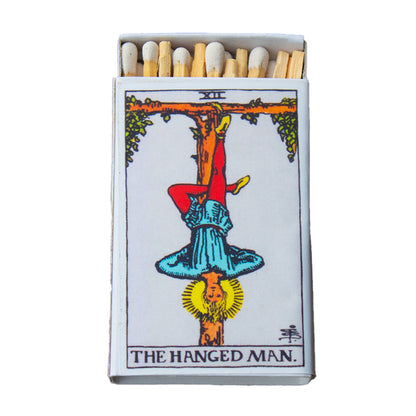 The Hanged Man Tarot Matchbox – Major Arcana Matches, Mystical Candle Accessory, Witchy Gif