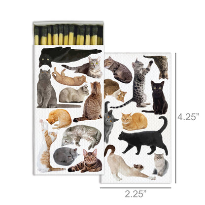 Cat Pack Matchbox – Decorative Safety Matches, Cat Lover Gift