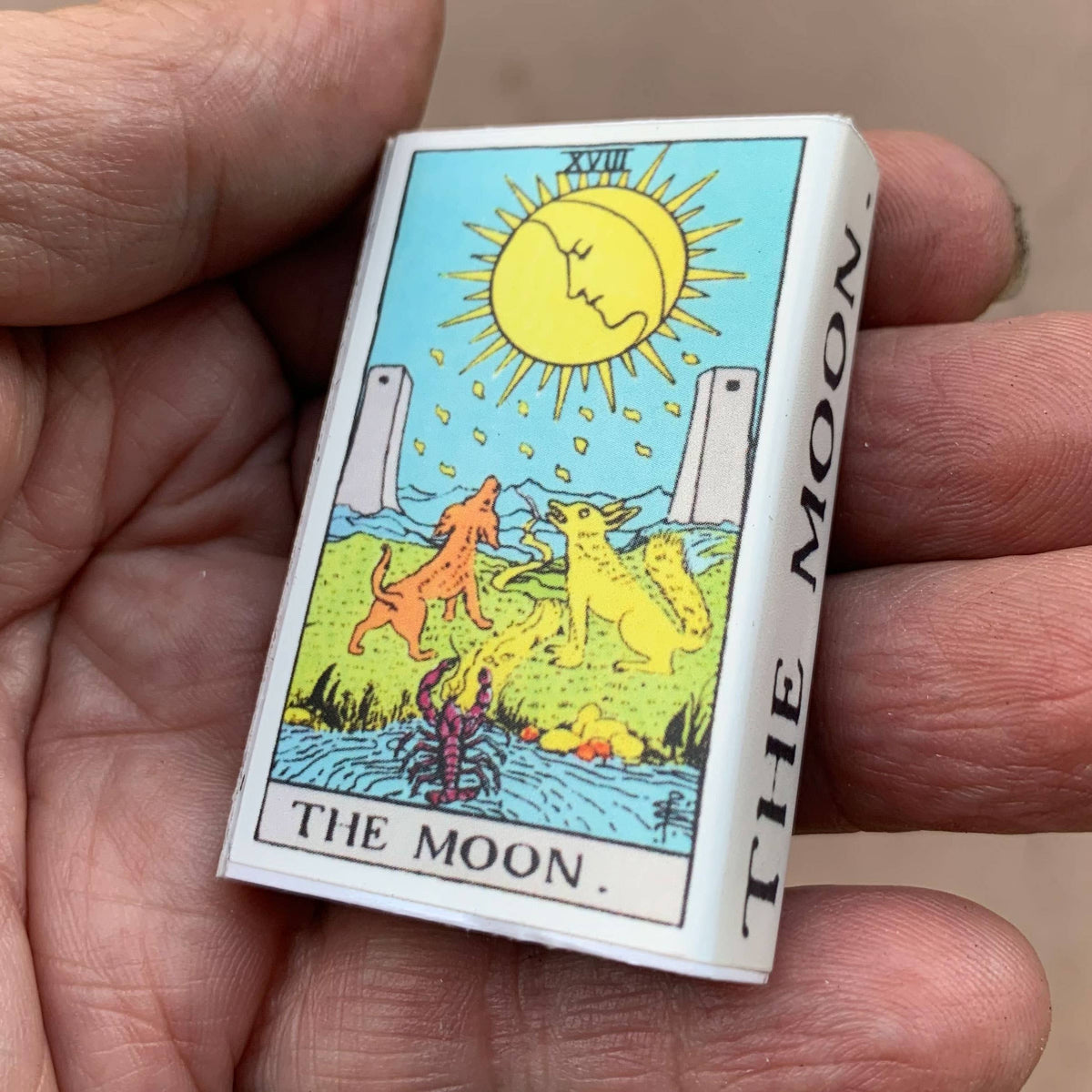 The Moon Tarot Matchbox – Major Arcana Matches, Witchy Candle Accessory, Mystical Gift