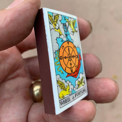 Wheel of Fortune Tarot Matchbox – Major Arcana Matches, Mystical Décor, Tarot Reader Gift