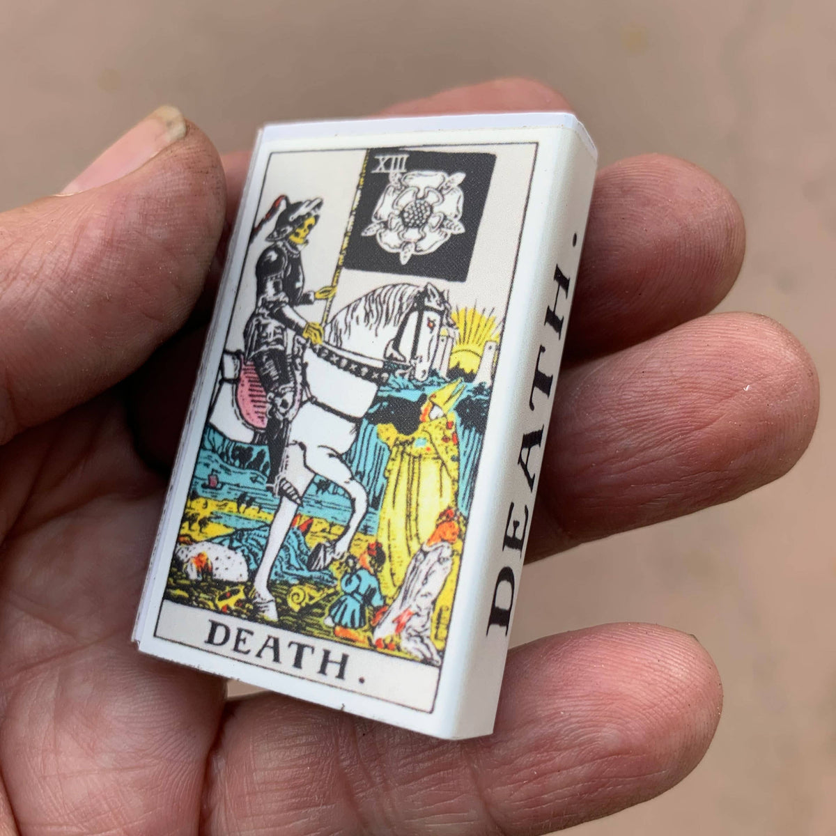 Death Tarot Matchbox – Major Arcana Matches, Gothic Candle Accessory, Transformation Gift