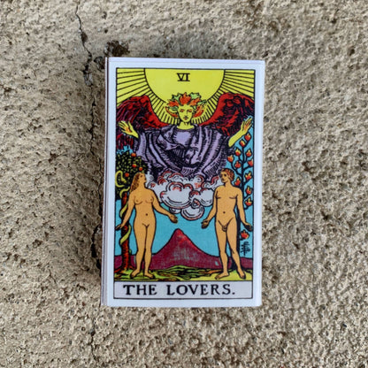 The Lovers Tarot Matchbox – Major Arcana Matches, Romantic Mystical Gift, Candle Accessory