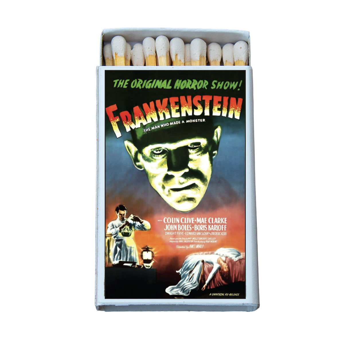 Vintage Monster Movie Poster Matchbook, Horror Film Memorabilia, Retro Collectible, Home Decor for Candles