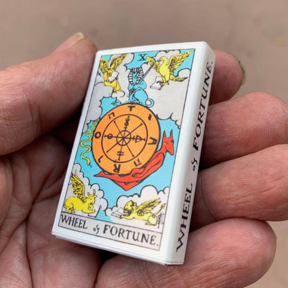 Wheel of Fortune Tarot Matchbox – Major Arcana Matches, Mystical Décor, Tarot Reader Gift