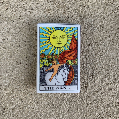 The Sun Tarot Matchbox – Major Arcana Matches, Celestial Home Décor, Positive Tarot Gift