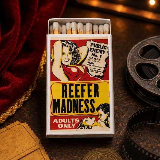 Classic Movie Matchbook, Vintage Film Collectible, Retro Matchbook Cover, Cinema Memorabilia, Candle & Incense Accessory, Movie Lover Gift