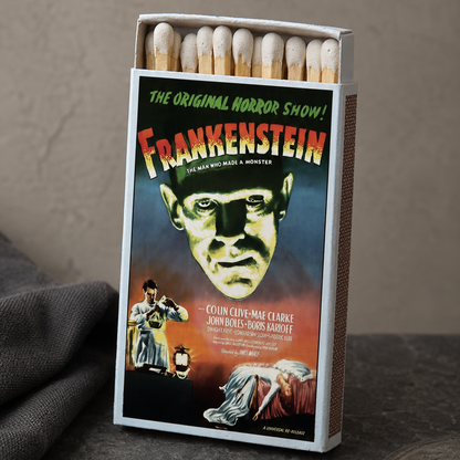 Vintage Monster Movie Poster Matchbook, Horror Film Memorabilia, Retro Collectible, Home Decor for Candles