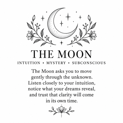 The Moon Tarot Matchbox – Major Arcana Matches, Witchy Candle Accessory, Mystical Gift