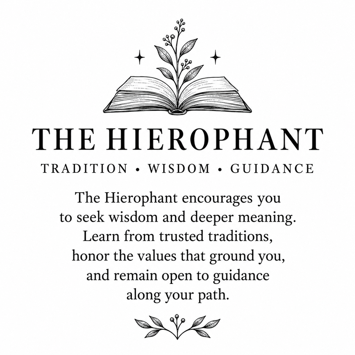 The Hierophant Tarot Matchbox – Major Arcana Matches, Spiritual Décor, Tarot Reader Gift