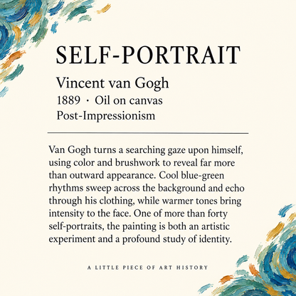 Van Gogh Self-Portrait Matchbox – Famous Art Matches, Museum Lover Gift, Artistic Home Décor