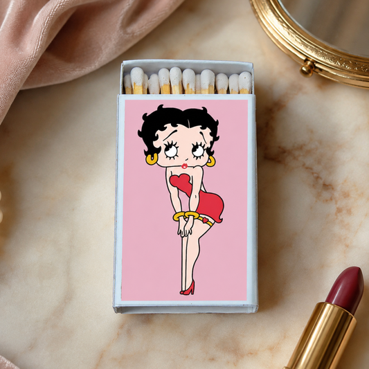 Vintage Cartoon Matchbox – Retro Movie Matches, Candle Accessory, Nostalgic Home Décor Gift