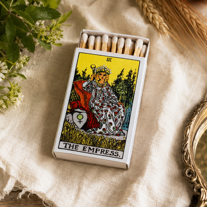 The Empress Tarot Matchbox – Major Arcana Matches, Feminine Mystical Décor, Tarot Reader Gift