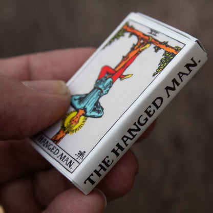 The Hanged Man Tarot Matchbox – Major Arcana Matches, Mystical Candle Accessory, Witchy Gif