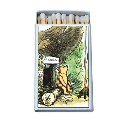 Winnie the Pooh Campfire Matchbox – Literary Matches, Cozy Candle Accessory, Storybook Gift