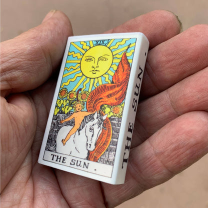 The Sun Tarot Matchbox – Major Arcana Matches, Celestial Home Décor, Positive Tarot Gift