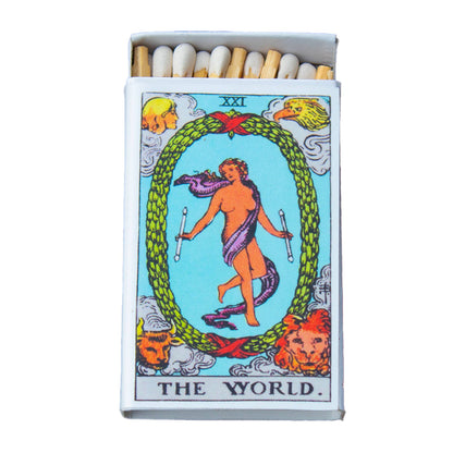 The World Tarot Matchbox – Major Arcana Matches, Celestial Home Décor, Tarot Reader Gift