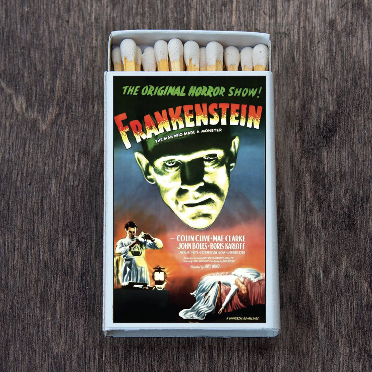 Vintage Monster Movie Poster Matchbook, Horror Film Memorabilia, Retro Collectible, Home Decor for Candles