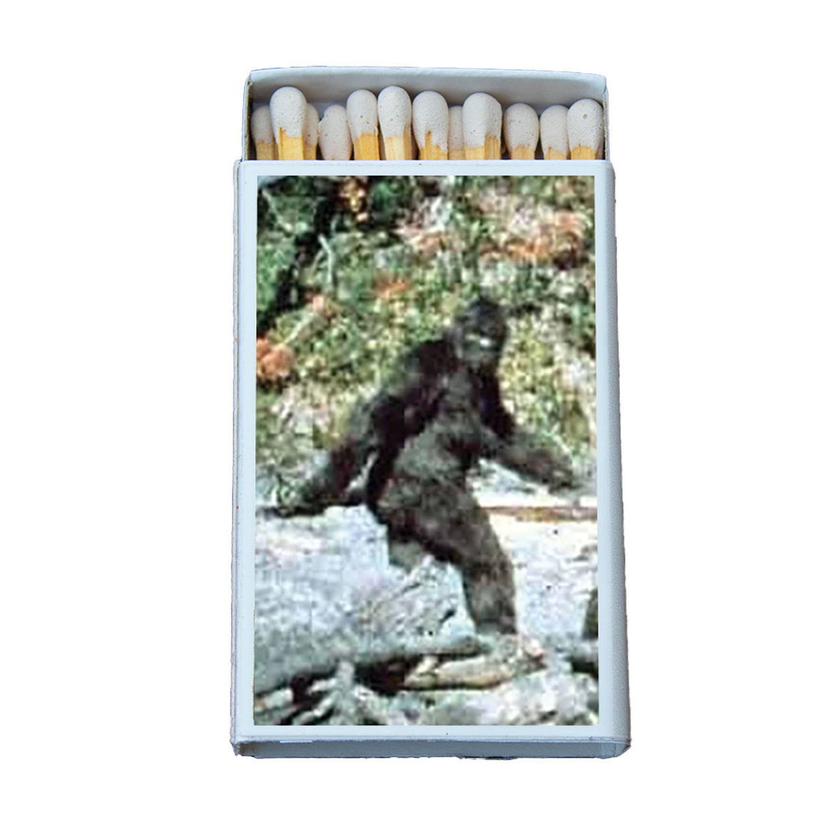 Bigfoot Matchbox – Sasquatch Matches, Cryptid Gift, Rustic Cabin Candle Accessory
