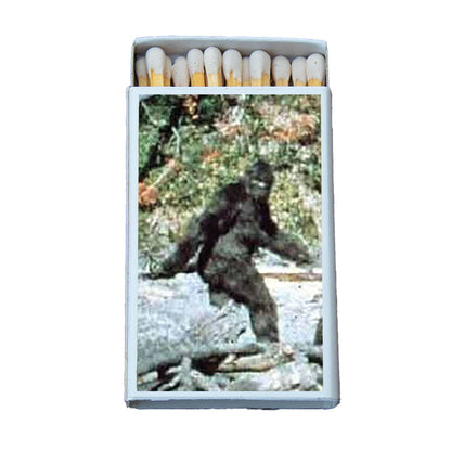 Bigfoot Matchbox – Sasquatch Matches, Cryptid Gift, Rustic Cabin Candle Accessory