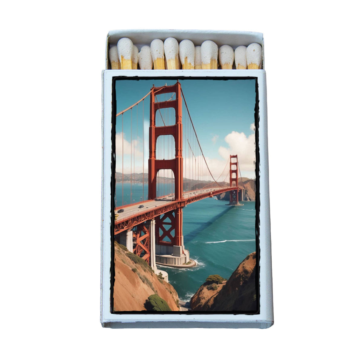 Golden Gate Bridge Matchbox – San Francisco Souvenir, Vintage Travel Matches, California Gift